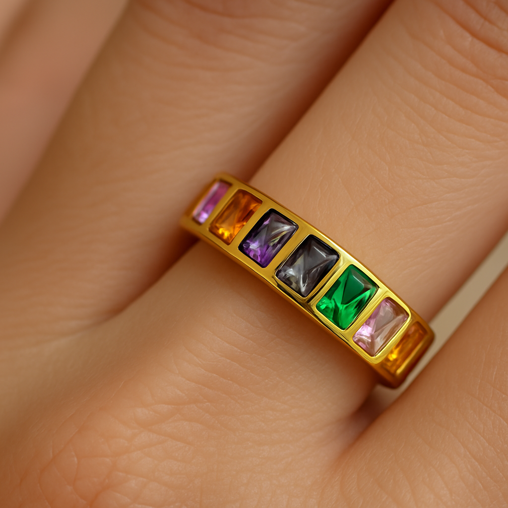 Anello "Arcobaleno di Iris"